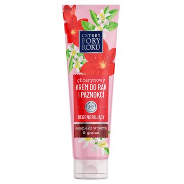 Cztery pory roku Glicerinska krema za roke in nohte Four Seasons z vitamini in granatnim jabolkom 130 ml