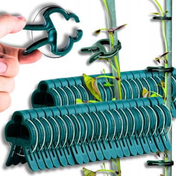 TOP GIFT TG67385 velike zaponke sponke držalo sponka stebla paradižnika poganjki fižola 20 sponk