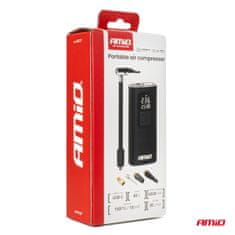 AMIO Brezžična polnilna prenosna baterija za avtomobilski kompresor LED USB-C 40W amio-04377
