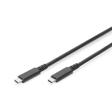 Digitus Digitus | USB-C kabel | Moški | 24-pinski USB-C | Moški | Črn | 24-pinski USB-C | 0,8 m