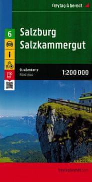 Freytag & Berndt Salzburg, Salzkammergut 1:200.000. Cestni in turistični zemljevid /6/. Freytag & Berndt