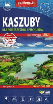 shumee Kašubija za kolesarje in pohodnike 1:60.000. Vodoodporni turistični zemljevid. Galileos
