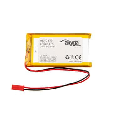 Akyga Li-Po baterija LP584174 Akyga AKY0157 3,7 V / 1800 mAh PCM JST 2-pinski konektor 150 mm