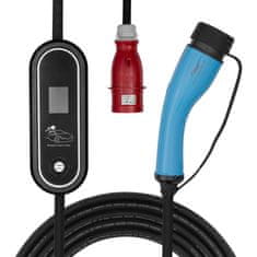 Akyga Polnilec za električne avtomobile AK-EC-22 CEE 5-pinski / tip 2 LCD 3-fazni 32A 22kW 5m
