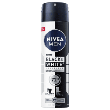 Nivea Nivea Men Black & White Invisible Original 72H antiperspirant v spreju za moške 150 ml
