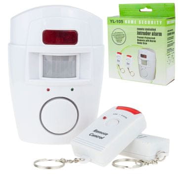 TOP GIFT AG77 mini brezžični alarmni senzor gibanja 2 daljinska upravljalnika ZA dom NA PARCELI