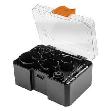 shumee Jeklene luknjaste žage s karbidno konico (20, 25, 30, 38, 40, 68 mm), 11-delni komplet