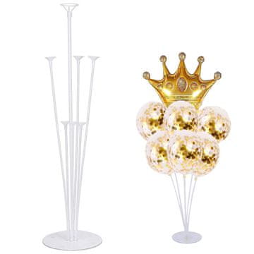 TOP GIFT Stojalo za balone TG71474, 7 kosov, za 7 balonov, okvirji, palice, zabava, rojstni dan