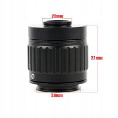 shumee Adapter C-mount za kamero z 0,5-kratno povečavo za nastavitev fokusa stereo mikroskopa
