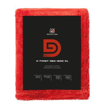 AMTRA MA profesionalno detailiranje - X-twist rdeča 1200GSM XL mikrovlakna ZA sušenje
