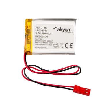 Akyga Li-Po baterija LP503040 Akyga AKY0185 3,7 V / 550 mAh PCM JST 2-pinski konektor 150 mm