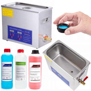 shumee Ultrazvočni čistilec/kapel PS-30A 6L + SurfaSonic 1L + Tech Sonic 1L + Clean Sonic 1L