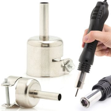 shumee Ravna šoba, kratka premer 6 mm / dolžina 20 mm 1196 za spajkalno postajo na vroč zrak