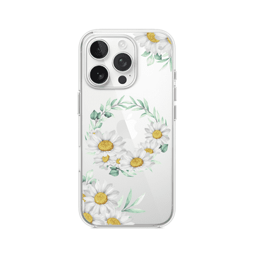 shumee Ovitek za iPhone 13 Pro Max, prozoren, fleksibilen silikonski ovitek, venec marjetice