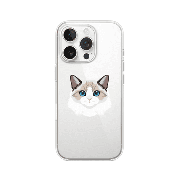 shumee Ovitek za iPhone 13 Pro Max, prozoren, fleksibilen silikonski ovitek, burmanska mačka