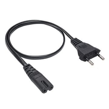 Akyga Napajalni kabel osmica Akyga AK-RD-04A za računalnik IEC C7 - CEE 7/16 Europlug 0,5 m