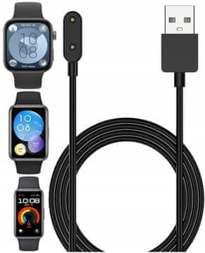 shumee USB kabel za polnjenje za Huawei Band 6/7/8/9/10 Watch, primeren za 1/2/3 - 1M Koanni