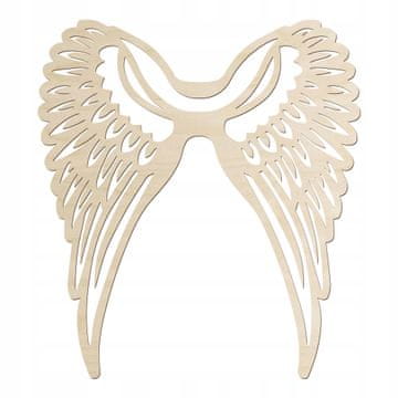 shumee Angelska krila 10 cm Velika stenska dekoracija za albume iz makrameja angel, 10 kosov