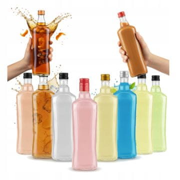 shumee 10x stekleničk za tinkture diva 500ml darilna steklenica sok vino 0,5l