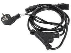 Lanberg Napajalni kabel Lanberg Y CEE 7/7 -> 2x IEC 320 C13 (2 napajalnika) 1,8 m črne barve