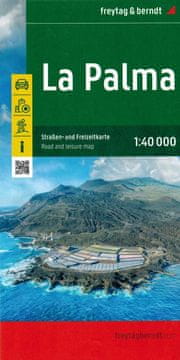shumee La Palma 1:40.000. Cestni in turistični zemljevid. Objavljeno 2024. Freytag & Berndt