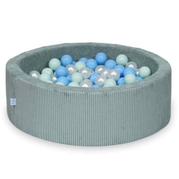 shumee Suhi bazen 90x30 Corduroy Light mint 200 kroglic: biserna, svetla mint, svetlo modra