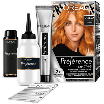 shumee L'Oréal Paris Préférence Vivid Colours Permanentna barva za lase 7.432 Copper
