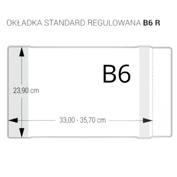 BIURFOL Biurfol Standardni nastavljivi pokrov S4 Prozoren 239 mm x 330 mm - 357 mm 25 kosov