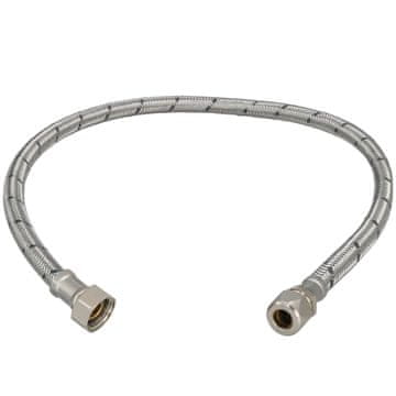shumee Fleksibilen konektor 3/8” pletenica iz nerjavečega jekla za vpenjalne sisteme 60 CM
