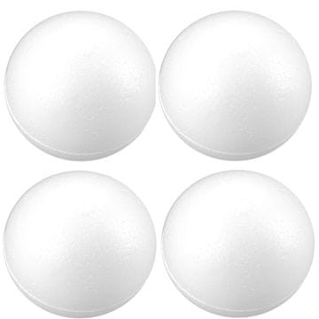 TOP GIFT TG76551 Stiroporne kroglice za okrasitev prazničnega decoupagea 10 CM 4 KOS/KOMPLET