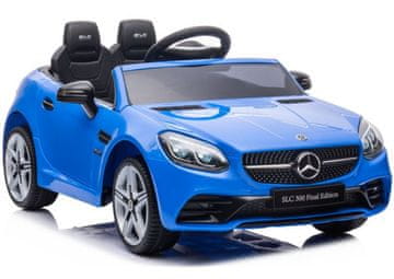 shumee Mercedes SLC 300 akumulatorski avto LED luči MP3 daljinski upravljalnik modre barve