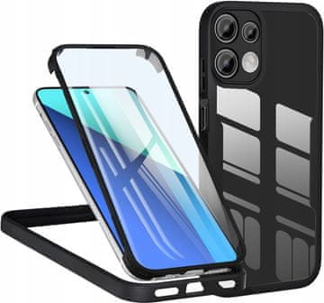shumee Vgrajeno steklo zaščitno ohišje EXO 360° Armor za Xiaomi Redmi Note 13 5G / Poco X6