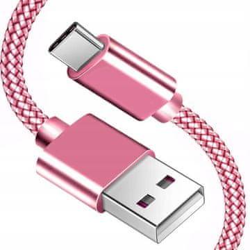 shumee Kabel TYPE-C za hitro polnjenje 3.0, hitro polnjenje USB-A - USB-C Koanni kb03_PINK
