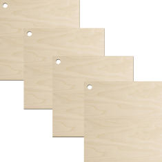 shumee Lesen kvadrat 5 cm z luknjo za obesek za ključe za otroke, scrapbooking