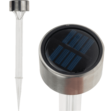 TOP GIFT TG60448 Solarna svetilka, LED vrtna svetilka, prozorna, solarni steber s senzorjem
