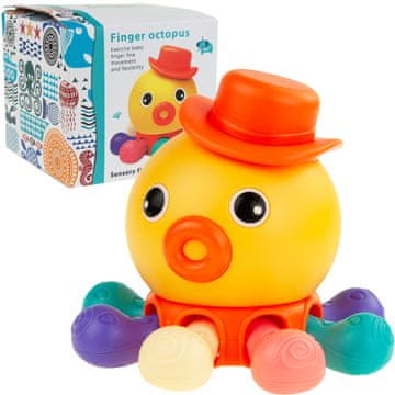 TOP GIFT TG71067 interaktivna senzorična izobraževalna hobotnica z zvočno igračo se razvija