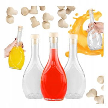 shumee 5x stekleničke Icona 250 ml steklenička za peruniko 250 ml za tinkture in medovino