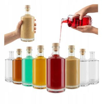 shumee 10x Dynamite steklenička za alkohol, vino, viski, 700 ml, darilna, 0,7 l, 10 kosov