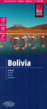 shumee Bolivija 1:1 300.000. Vodoodporen cestni in turistični zemljevid. Potovalno znanje