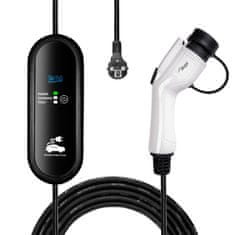 Akyga GB/T polnilnik za kitajske električne avtomobile AK-EC-23 LCD 1-fazni 16A 3,8kW 5m