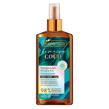 Bielenda Prof. Bielenda Bronzing Coco samoporjavitvena meglica s kokosom za telo in obraz 150 ml
