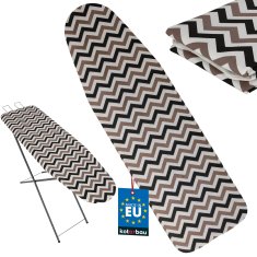 shumee Prevleka za likalno desko iz bombažnega filca 42 x 120 cm M rjava cikcak