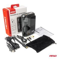 AMIO Avtomobilski kompresor brezžična polnilna prenosna banka LED USB-C 40W amio-04378
