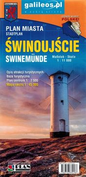 shumee Świnoujście in Międzyzdroje. Turistična karta / načrt mesta. Izdaja 2024. Galilej