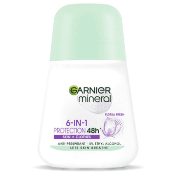 L’Oréal Garnier Mineral Protection 6v1 Floral Roll-on antiperspirant roll-on 50 ml