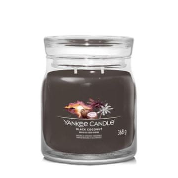 Yankee Candle Črni kokos - Yankee Candle Signature - Srednja sveča z dvema stenjema - Novo 2022