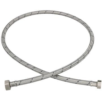 shumee Fleksibilen priključek 3/8” 1/2” iz nerjavečega jekla za pipe in armature 120 CM