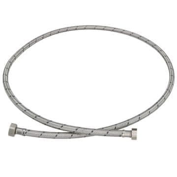 shumee Fleksibilen priključek 3/8” 1/2” iz nerjavečega jekla za pipe in armature 150 CM