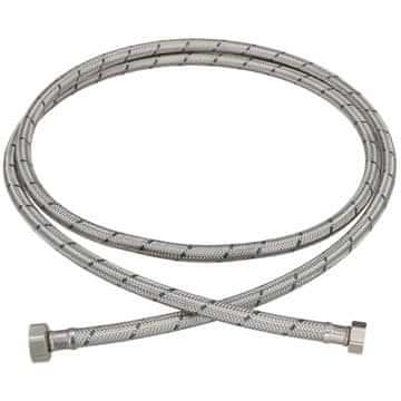 shumee Fleksibilen priključek 3/8” 1/2” iz nerjavečega jekla za pipe in armature 200 CM