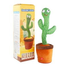 TOP GIFT TG71293 Kaktus pojoča plesajoča LED ponavljajoča se igrača zabavna zabava žareča